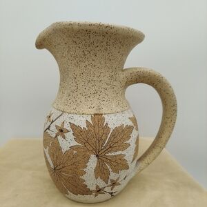 Bristoleaf The Wizard of Clay Pottery Pitcher Leaf Imprint Pattern